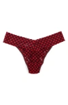 Hanky Panky Signature Lace Original Rise Thong In Check Me Out