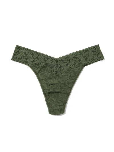 Hanky Panky Signature Lace® Original Rise Thong In Green