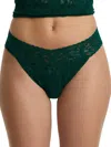 Hanky Panky Signature Lace Original Rise Thong In Green