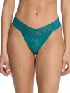 Hanky Panky Signature Lace Original Rise Thong In Green
