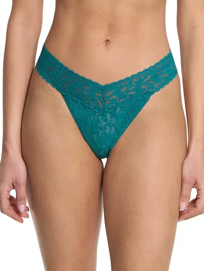 Hanky Panky Signature Lace Original Rise Thong In Green