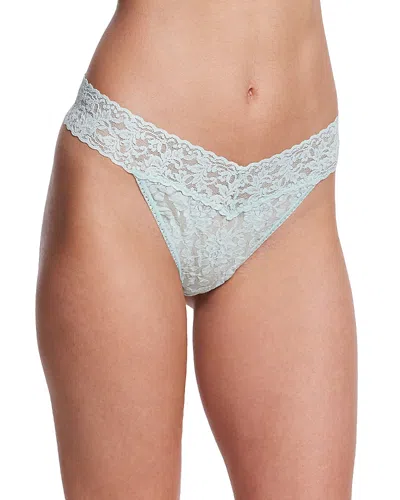 Hanky Panky Signature Lace Original Rise Thong In Low Tide