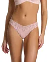 Hanky Panky Signature Lace Original Rise Thong In Pink