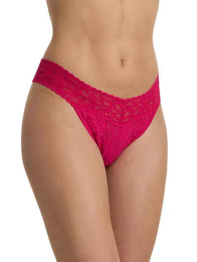 Hanky Panky Signature Lace® Original Rise Thong In Pink