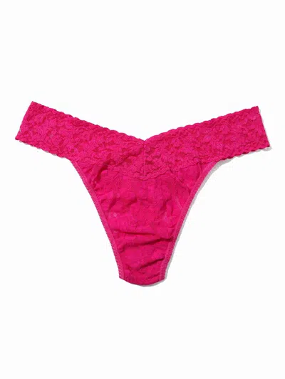 Hanky Panky Signature Lace® Original Rise Thong In Pink