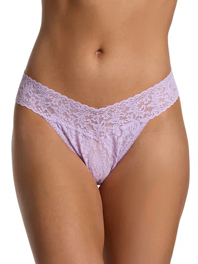 Hanky Panky Signature Lace® Original Rise Thong In Purple
