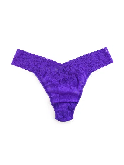 Hanky Panky Signature Lace® Original Rise Thong In Purple