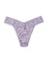 Hanky Panky Signature Lace Original Rise Thong In Purple