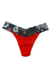 Hanky Panky Signature Lace Original Rise Thong In Red