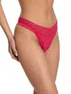 Hanky Panky Signature Lace Original Rise Thong In Red