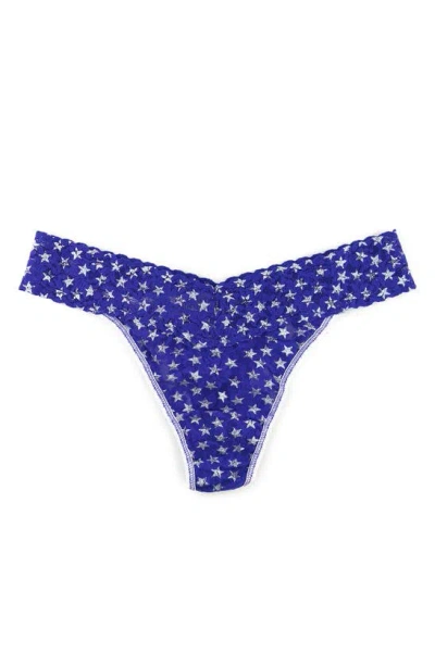 Hanky Panky Signature Lace Original Rise Thong In Starry Night