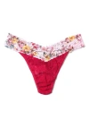 Hanky Panky Signature Lace Original Rise Thong In Red