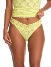 Hanky Panky Signature Lace Original Rise Thong In Yellow