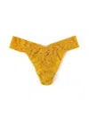 Hanky Panky Signature Lace Original Rise Thong In Yellow