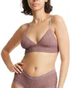 Hanky Panky Padded Lace Bralette In Artichoke Heart Purple