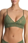 Hanky Panky Signature Lace Padded Bralette In Green