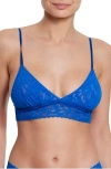 Hanky Panky Signature Lace Padded Triangle Bralette In Deep Dive