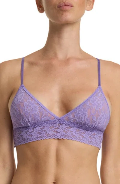 Hanky Panky Signature Lace Padded Bralette In Purple