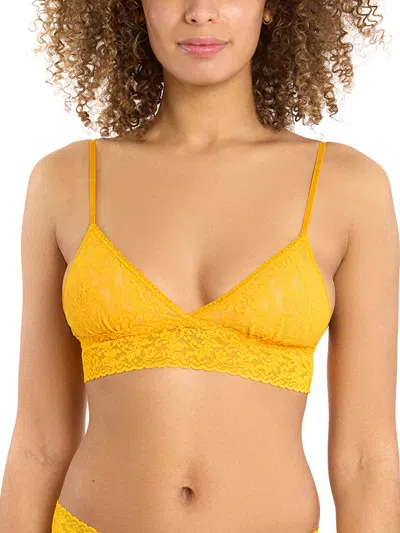 Hanky Panky Signature Lace® Padded Triangle Bralette In Orange