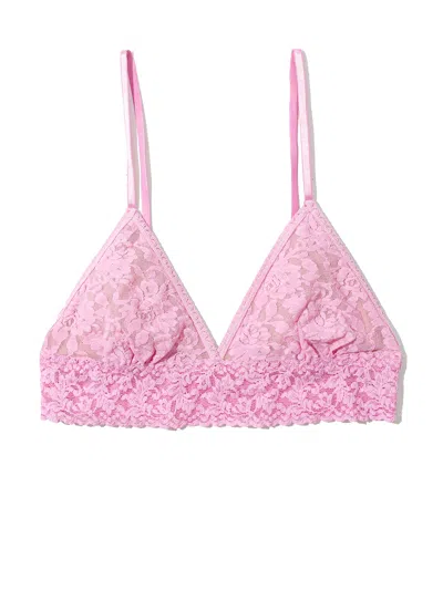Hanky Panky Signature Lace® Padded Triangle Bralette In Pink
