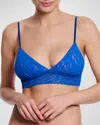 Hanky Panky Signature Lace Padded Triangle Bralette In Deep Dive