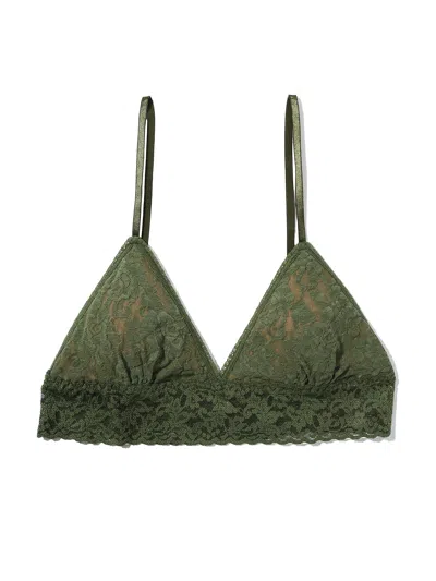 Hanky Panky Signature Lace® Padded Triangle Bralette In Gray