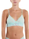 Hanky Panky Signature Lace Padded Triangle Bralette In Green