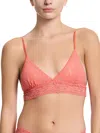 Hanky Panky Animal Max Lace Padded Bralette In Pink