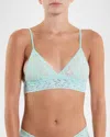 Hanky Panky Signature Lace Padded Triangle Bralette In Pistachio