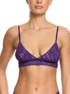 Hanky Panky Signature Lace Padded Triangle Bralette In Purple