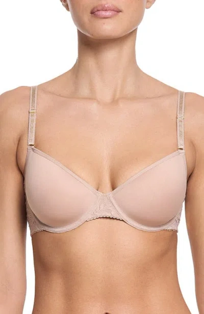 Hanky Panky Signature Lace T-shirt Bra In Brown