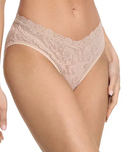 Hanky Panky Signature Lace® V-front High Cut Brief In Brown
