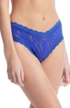 Hanky Panky Signature Lace V-front Cheeky Briefs In Cobalt