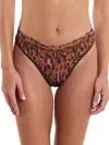 Hanky Panky Signature Lace V-front High Cut Thong In Multicolor