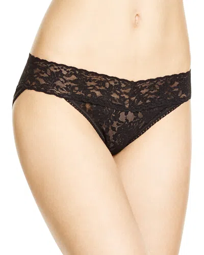 Hanky Panky Signature Lace V-kini In Black