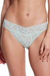 Hanky Panky Signature Lace Original Rise Thong In Low Tide