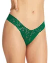 Hanky Panky Signature Low Rise Thongs In Green Envy