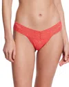 Hanky Panky Signature Lace Low Rise Thong In Hibiscus Bloom