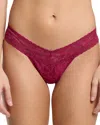 Hanky Panky Signature Low Rise Thongs In Merlot