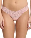Hanky Panky Signature Low Rise Thongs In Pretty In Peach