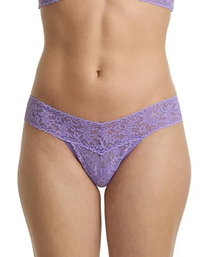 Hanky Panky Signature Low Rise Thongs In Purple