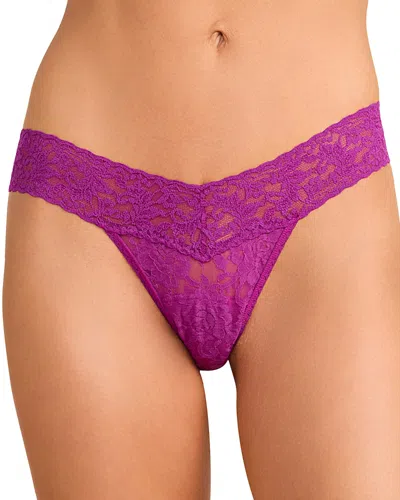 Hanky Panky Signature Low Rise Thongs In Purple