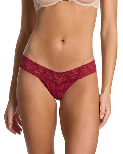 Hanky Panky Signature Low Rise Thongs In Red