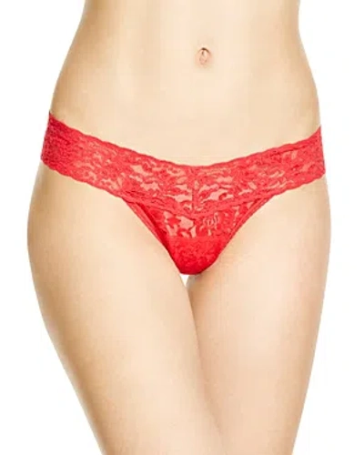 Hanky Panky Petite Size Signature Lace Low Rise Thong Red