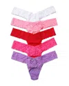 Hanky Panky Holiday Assorted 5-pack Original Rise Thongs In French Born