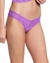 Hanky Panky Signature Lace Original Rise Thong Candied Violet Purple Sale In Violet Haze