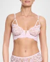 Hanky Panky Silhouette Floral Underwire Bra In Vie En Rose (verp)