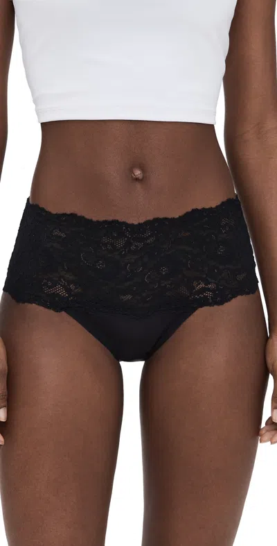Hanky Panky Silky Skin High-rise Panties Black