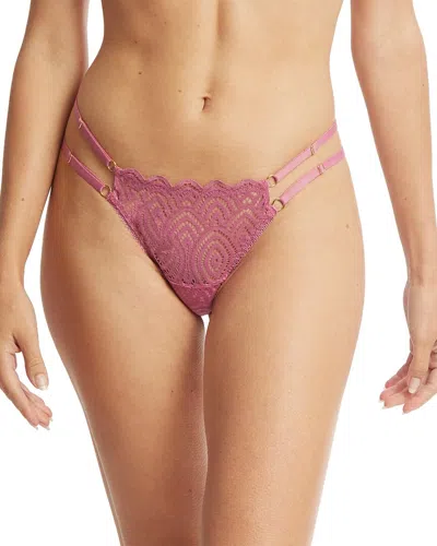 Hanky Panky Strappy Lace Thong In Pink