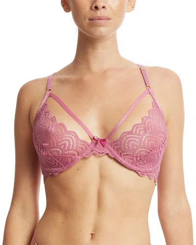 Hanky Panky Strappy Lace Underwire Bra In Pink